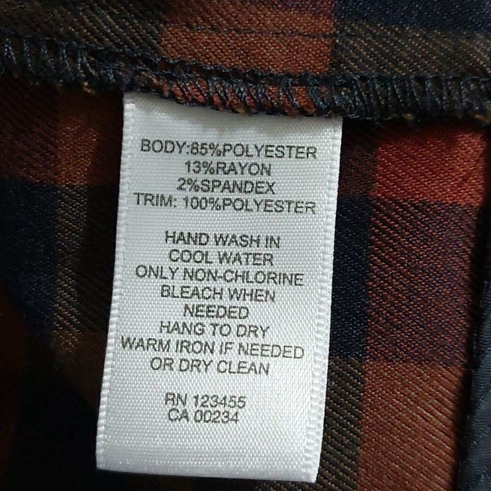 Design Lab Plaid Jacket/Poncho  - Picture 7 of 8